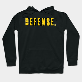 Iowa Defense -- Black and Yellow Hoodie